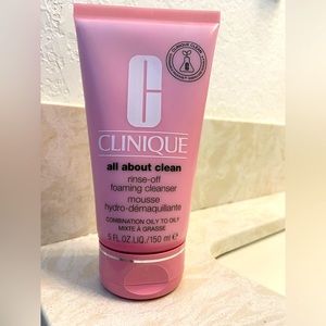 CLINIQUE all about clean rinse-off foaming cleanser - 5fl oz / 150ml